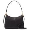 Madison Brand Logo Zipper Closure Saffiano Leather Tote Crossbody Shoulder Bag Women Bags Black KH397-001
