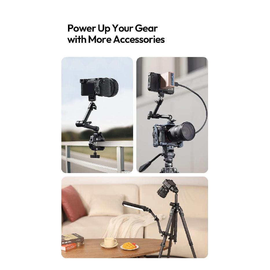 Ulanzi HD02 10 inch Magic Arm Kit with Super Clamp 1/4" Screw 360° Adjustable Ball Head Monitor Mount Camera Mount Holder