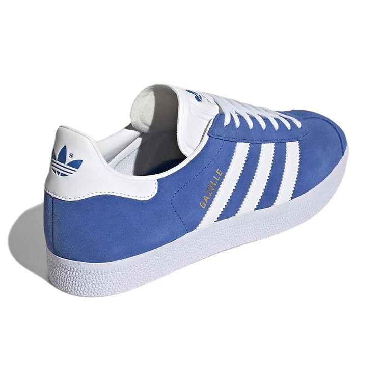 Adidas Gazelle Blue White Unisex Sneakers Cloud-White Gold-Metallic GX2207
