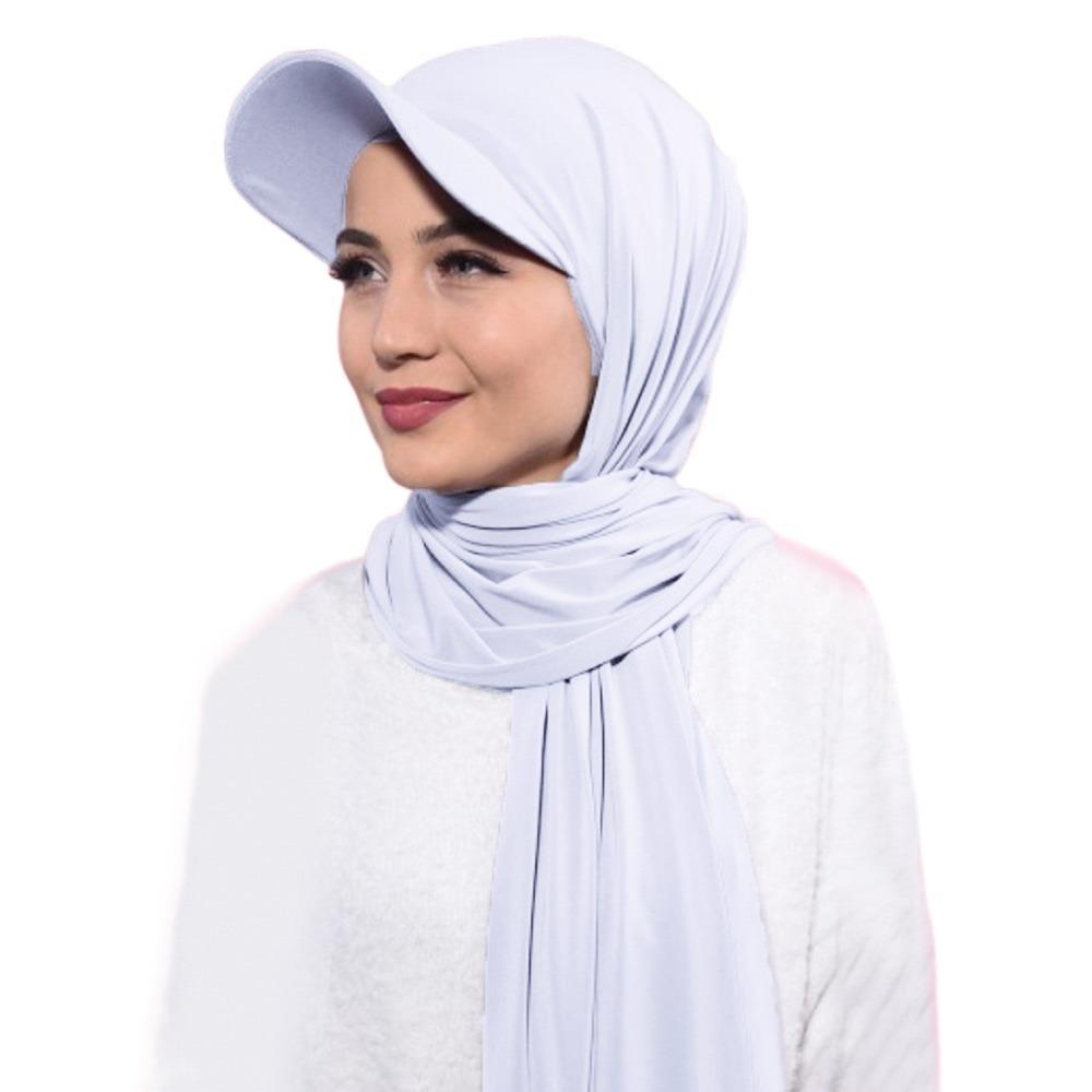 Soft Sun Hat Breathable Headscarf Cap Casual Turban Hijab  Women