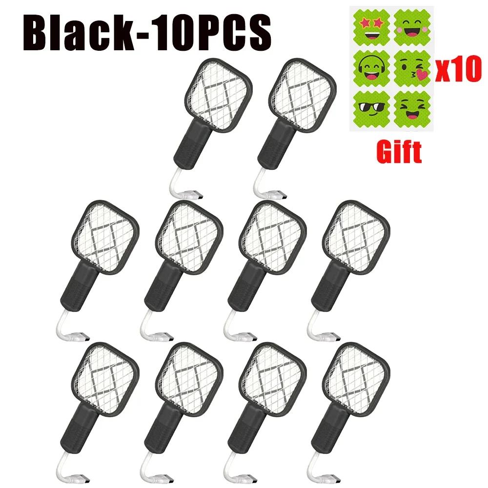 USB Rechargeable Mosquito Zapper with Purple LED Light Auto Bug Trap for Home Garden Travel Outdoor Camping Fly Swatter