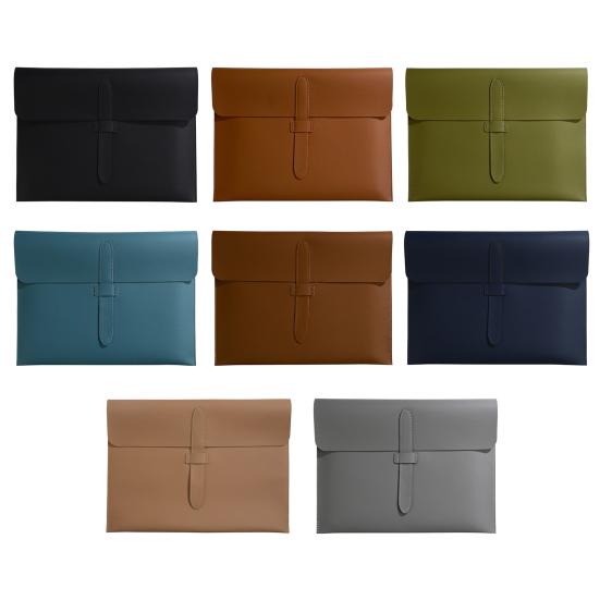 Faux Leather Document Bag Large Capacity Lightweight Waterproof Document Organizer Business Students Portable File Holder with Secure Closure