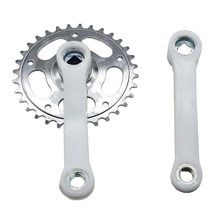 XSH C8 MTB Folding Bicycle Crankset Steel High Quality Lightweight Waterproof Bike Chain Wheel for Cycling Parts белый