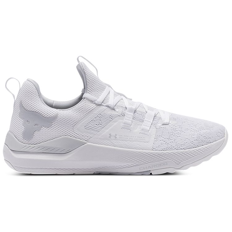 Under Armour Cushioning Non-Slip Durable Breathable Low-Top Training Shoes Unisex Sneakers White 3023006-105