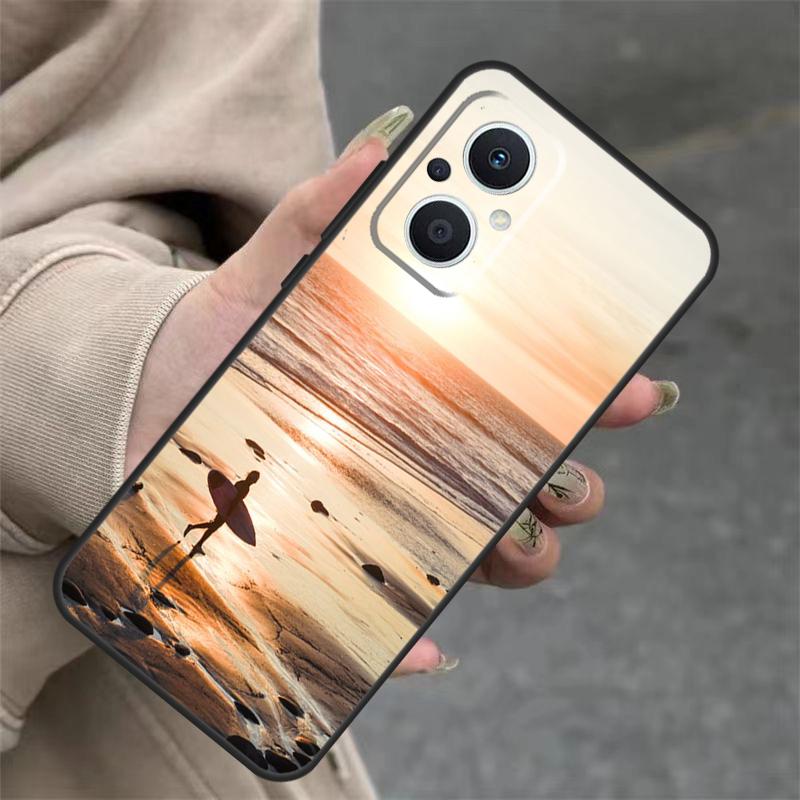 Surfing Wave Case For OPPO Reno 7 8 Lite 10 11 12 13 14 Pro 8T 12F 13F 14F OPPO Find X8 X6 X9 Pro Cover