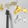 Gold/Silver Tuning Pegs Keys Machine Heads Tuners 6R Inline Guitar String Knob with Locked-string Heads Tuners for Wooden Guitar