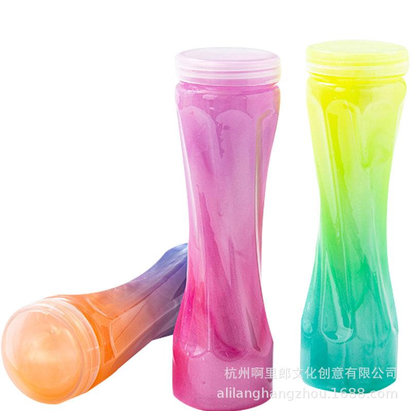 Gradient Iridescent Crystal Slime - Three-Color Kids' Toy