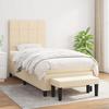 Maison Exclusive - Lattenrost mit Matratze Creme 90x200 cm Stoff