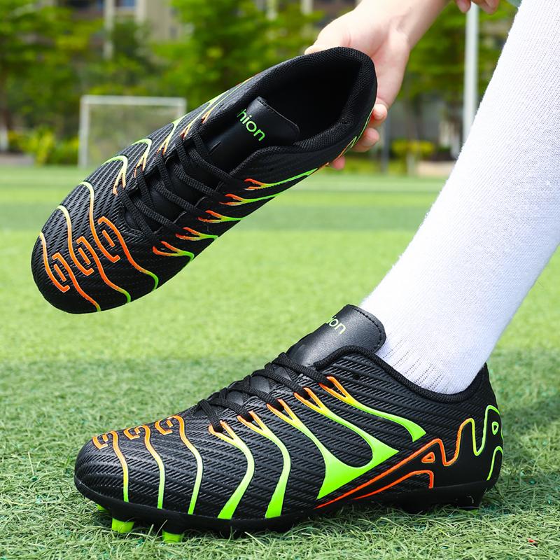 Herre Fotballsko Stor Størrelse Ultralette Fotballsko Gutter Sneakers Sklisikre AG/TF Fotballsko Ankelstøvler Unisex