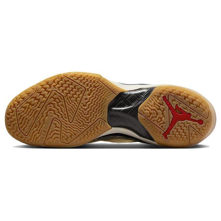 Jayson Tatum X Air Jordan 37 PF Tattoo Unisex Sneakers Tan Pale-Vanilla Black DZ0811-200