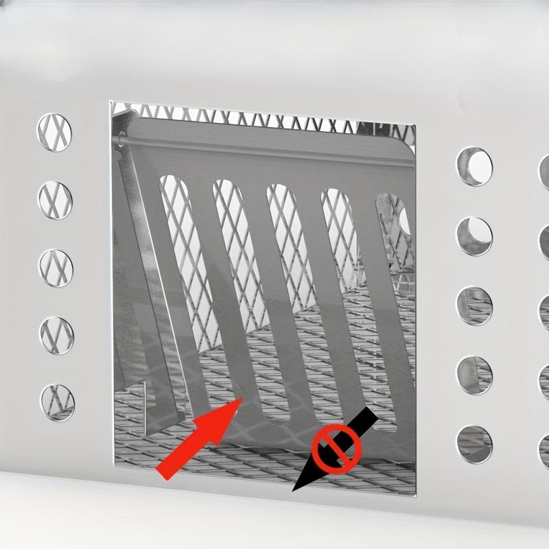 Ultra-Durable Iron Mouse Cage - Cage for Attracting Rats, One-Way Door Design, In-Out Only