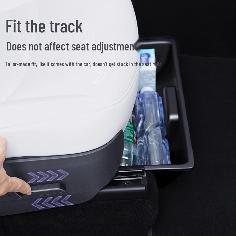 Tesla Model Y Under-Seat Storage Box Organizer - Car Interior Accessory