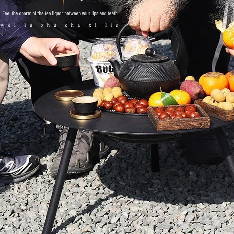 Portable Outdoor Folding Charcoal BBQ Table