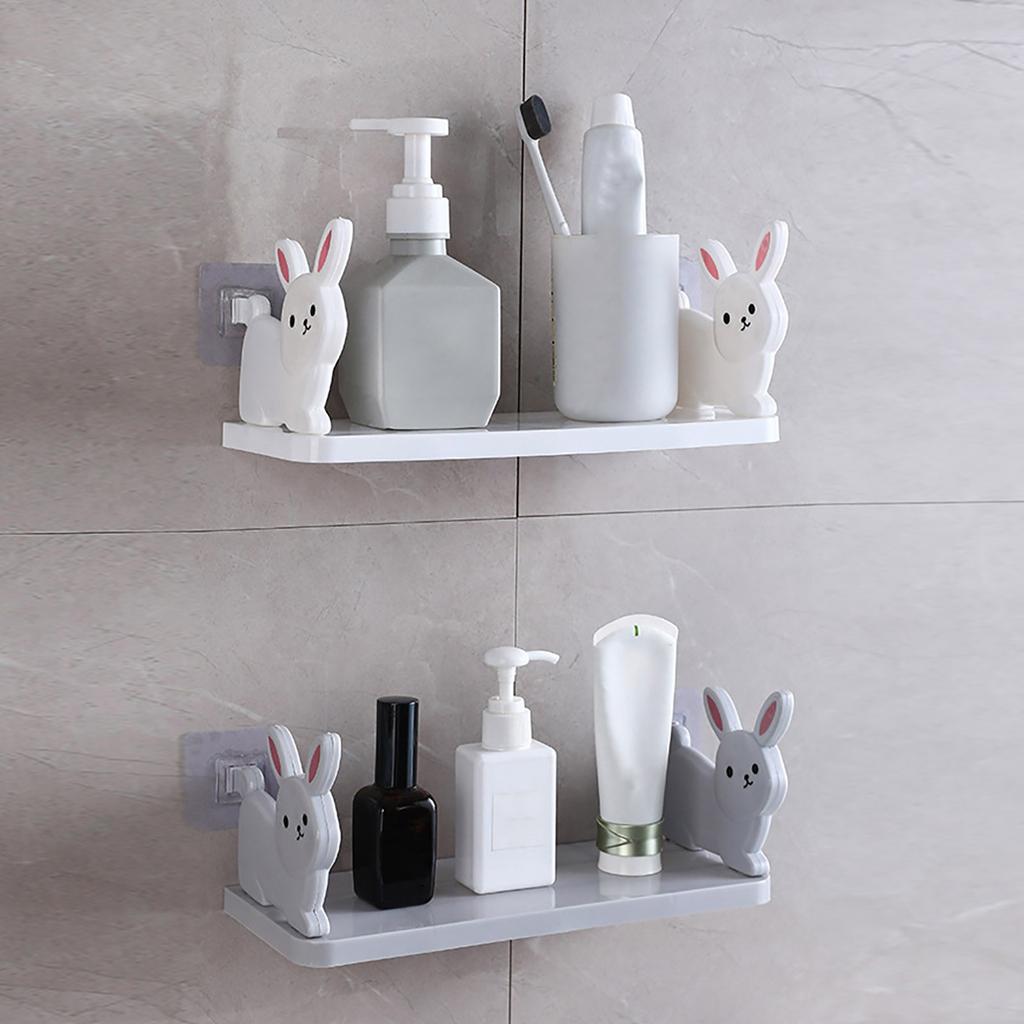 Easter Bunny Storage Rack, Bathroom Storage Rack, Non Perforated Multifunctional Kitchen Wall Mounted Storage Rack