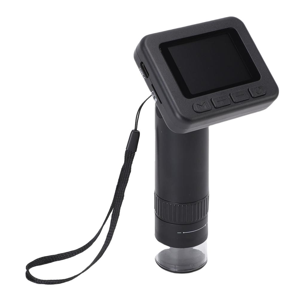 Kinder Digitalmikroskop 1080P Foto-Videoaufnahme Handmikroskop mit 2,0-Zoll-Bildschirm 8 LED-Leuchten