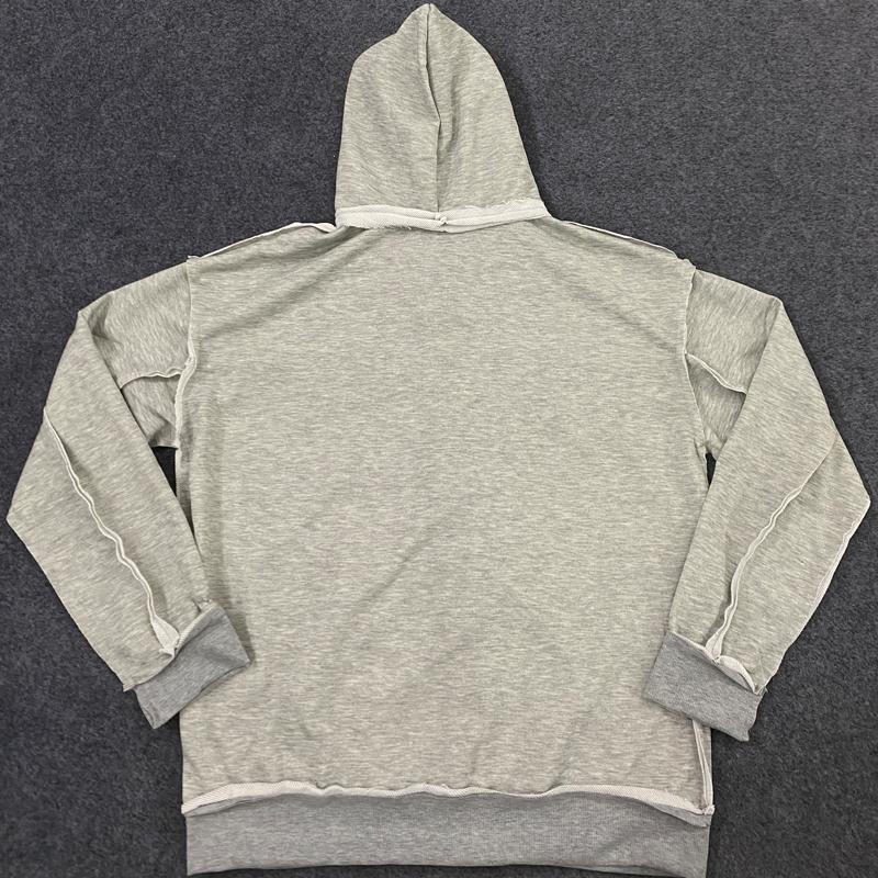 Модний європейський та американський вуличний стиль, персоналізований двошаровий фальшивий двосекційний повсякденний худі на блискавці