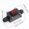 12V-24V Inline Power Cord Switch 30A Junction Box Auto Accessories Marine Rocker Switch