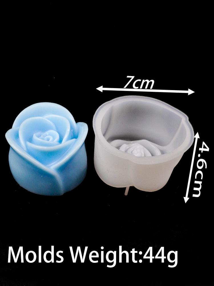 Small Flower Series Silicone Candle Mold 3D Rose Peony Soap Chocolate Cake Baking Tools DIY Aromath Gypsum Resin Craft Molds