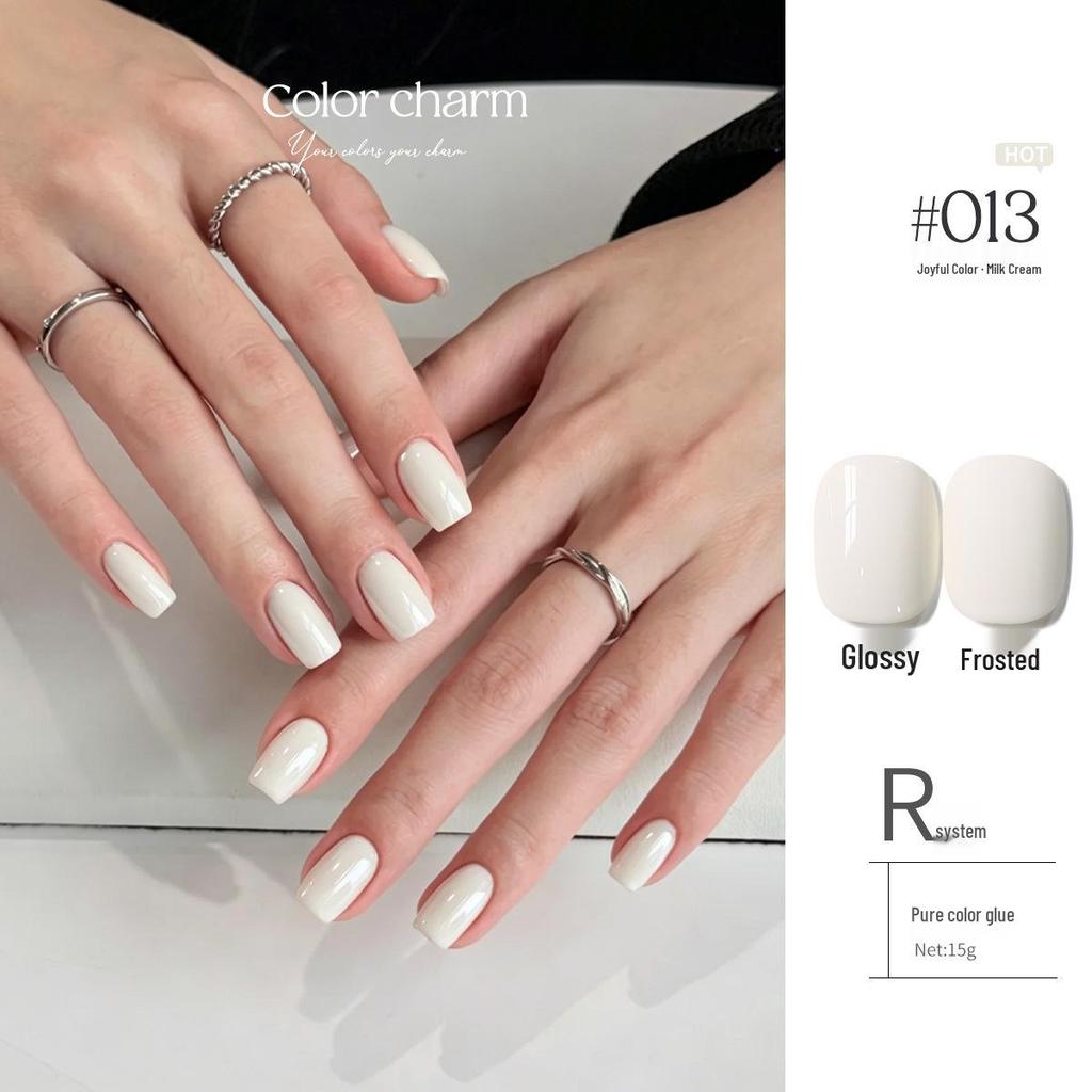 KaSi UV Gel Nail Polish - Autumn/Winter Pure Translucent Nude, Large Capacity, One Bottle One Color.