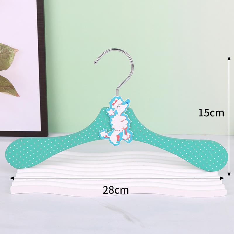 

6 шт./компл. детские деревянные вешалки для одежды, органайзер для шкафа для одежды собак и кошек, вешалка-органайзер для малышей, подарок детям L-28cm