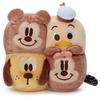 Takara Tomy Arts Disney Character Nui Bread Plush Toy S Bread Mickey Minnie Donald Pluto 14cm - Pull-Apart - Mouse, Mouse, Duck, - Height Approx.