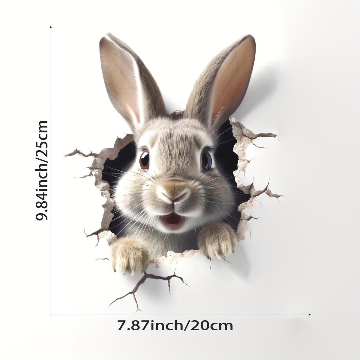 

Cartoon 3D Rabbit Wall Stickers Self-adhesive Stickers School Classroom Bedroom Living Room Dining Room Kitchen Bathroom Decor (as the picture,20x25CM)