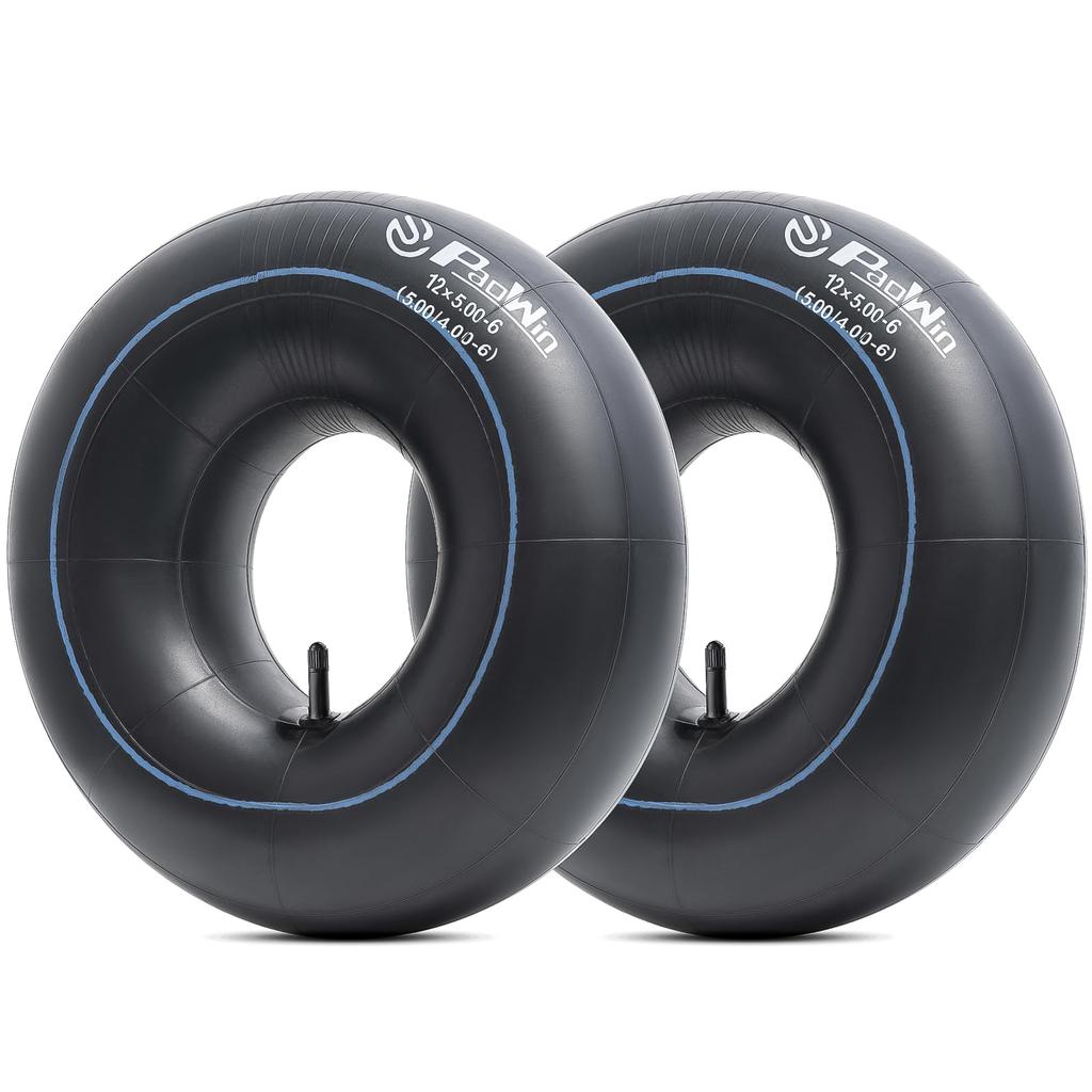 PaoWin Dekkslanger med TR13 Gressklipper Gressklipper Håndvogn Jordfreserslanger 2-pakning 12x5.00-6 Slanger, 12x5.00-6 Ventiler, 12x5.00-6 Slanger, 12x5.00-6 Slanger,