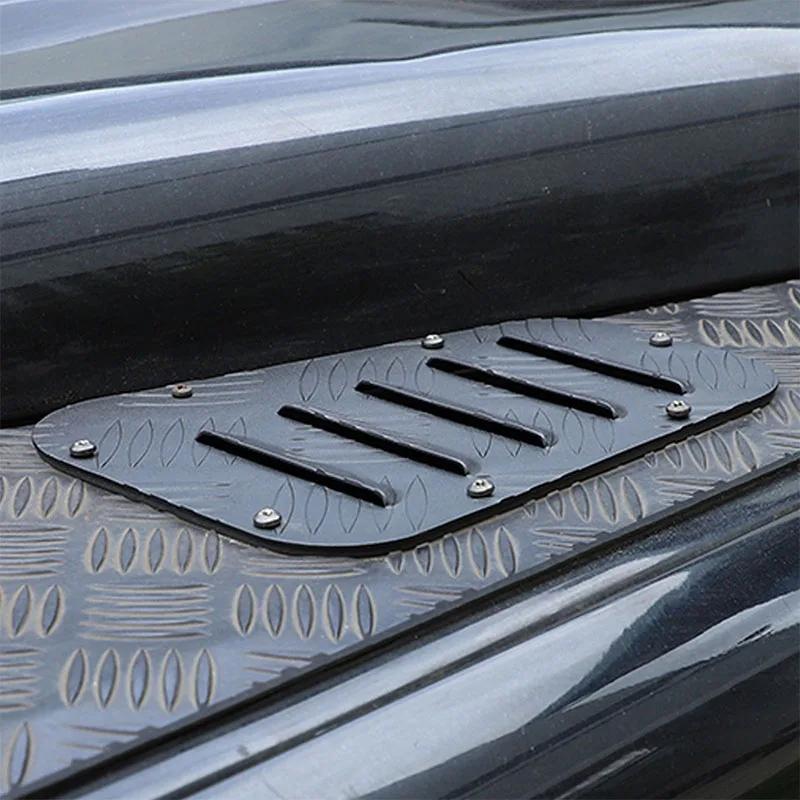 Metyoucar For Land Rover Defender 90 110 130 2004-18 Aluminum Alloy Car Front Engine Hood Vent Panel Cover Trim Car Accessories