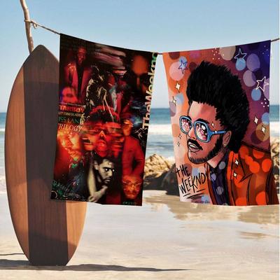 The Weeknd Microfiber Printed Beach Towel Mountain Climbing Yoga Beach Swimming Running Absorbent Soft Towel
