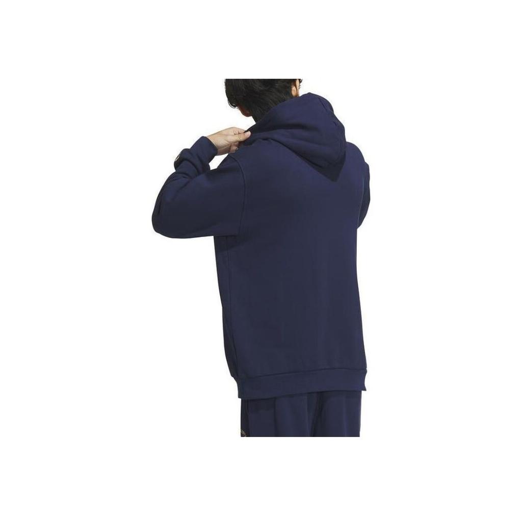 Adidas Casual Long Sleeve Hoodie Men Tops Navy-Blue JE3487