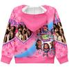 36374 Kids Girls KATSEYE Printed Long Sleeves Hooded Zipper Coat Jacket