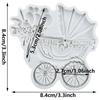 Baby Stroller Silicone Mold Stroller Fondant Molds Cake Decorating Tools Cupcake Topper Candy Sugar Craft Gum Paste Polymer Clay