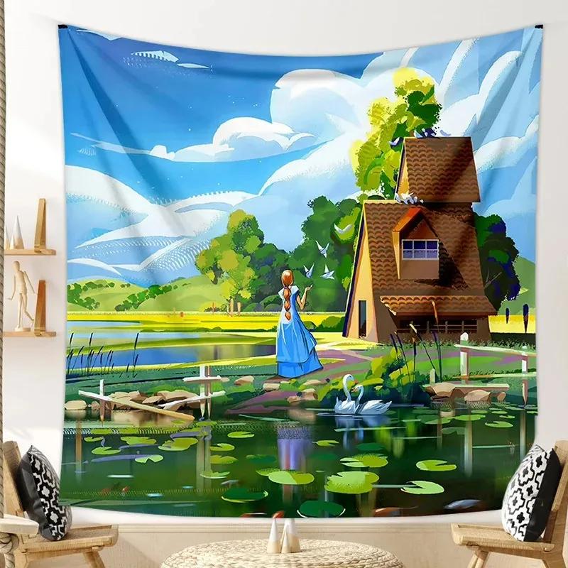 Landscape Hanging Cloth Decorative Tapestry Office Living Room Decoration Home Wall Tapestry
