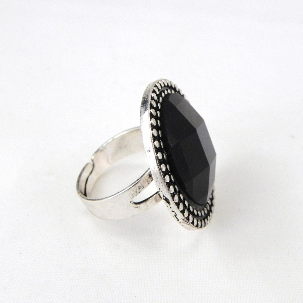 Les Trésors De Lily [G8635] - Black 'Judith' Ring