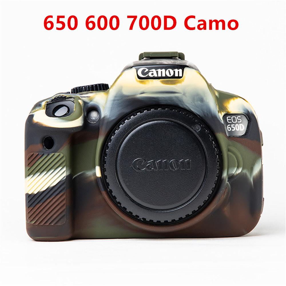 Soft Silicone Armor Camera Body Case For Canon EOS R10 R7 RP R6 R 7D 77D 600D 650D 700D Shockproof Cover