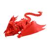 3D Printed Articulated Dragon with Wings Fidget Dragon Toy with Flexible Jaw Winged Dragon Desktop Pet for Home Office Decor Stress Relief