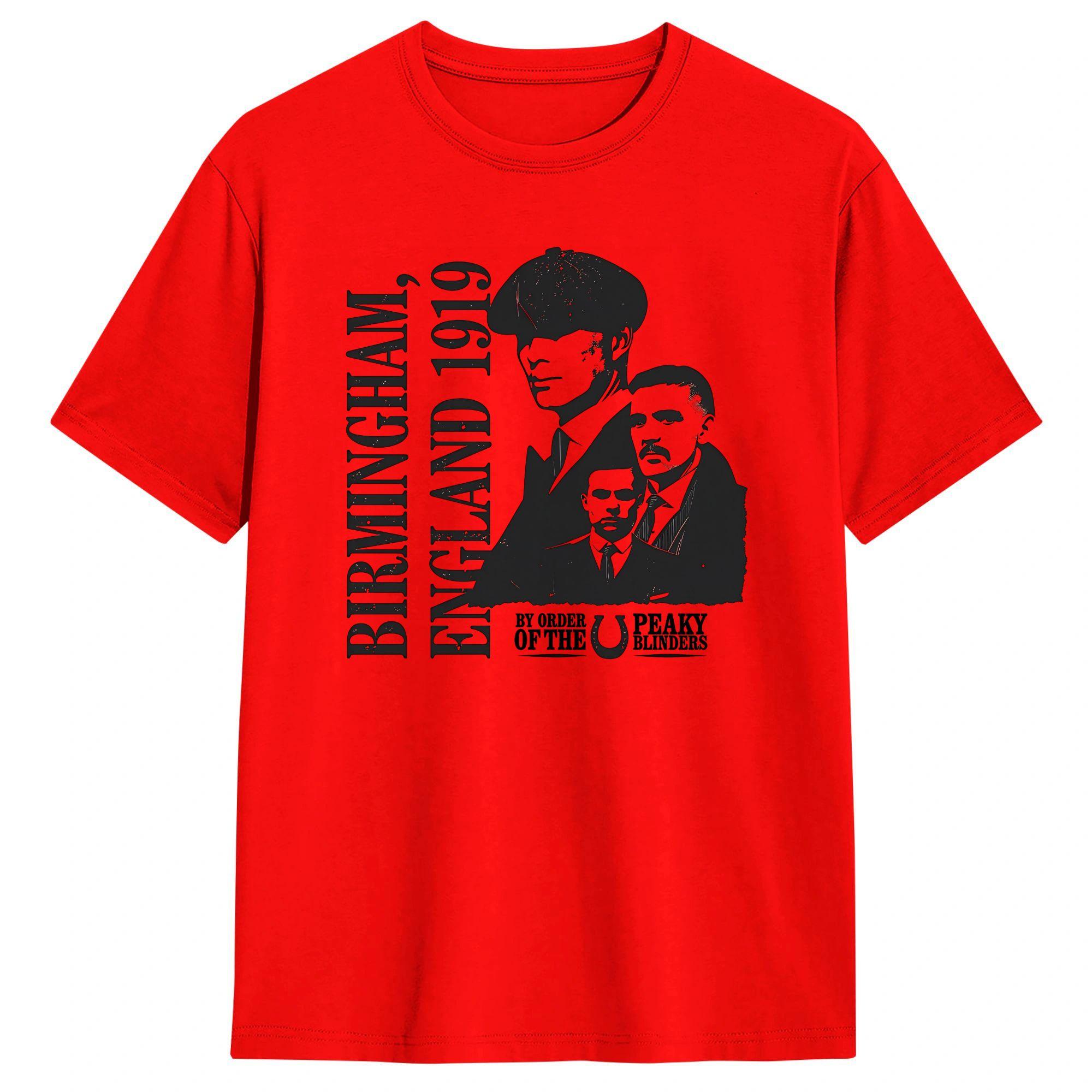 

Mens Peaky Blinders England 1919 T Shirts 100 Cotton Tops Funny Short Sleeve O Neck Tee Shirt Graphic TShirts S