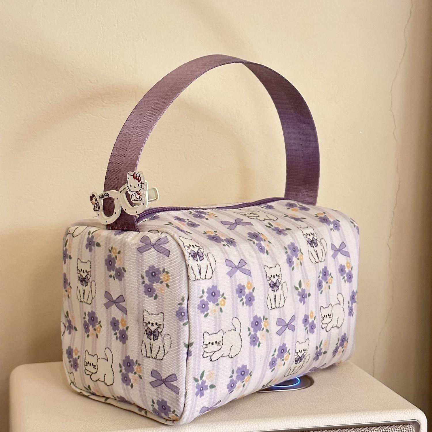 

High value ins portable makeup clutch bag travel storage bag large capacity three-dimensional handbag women