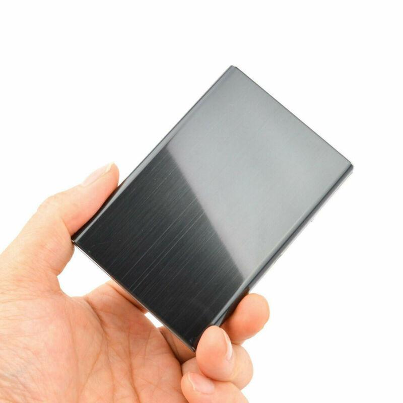 Stainless Steel 10-Card Metal Wallet & Case for Credit/Business Cards