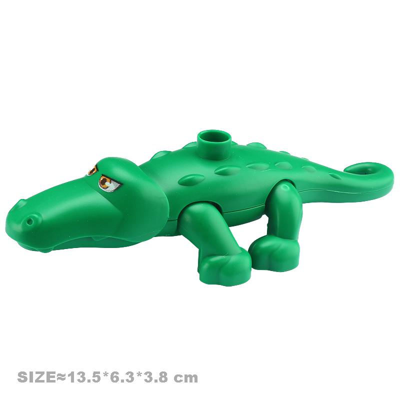 Velké stavební kostky Pohyblivá roztomilá zvířata ze zoo Klokan Duplo doplňky Hladký materiál Vzdělávací hračky pro děti