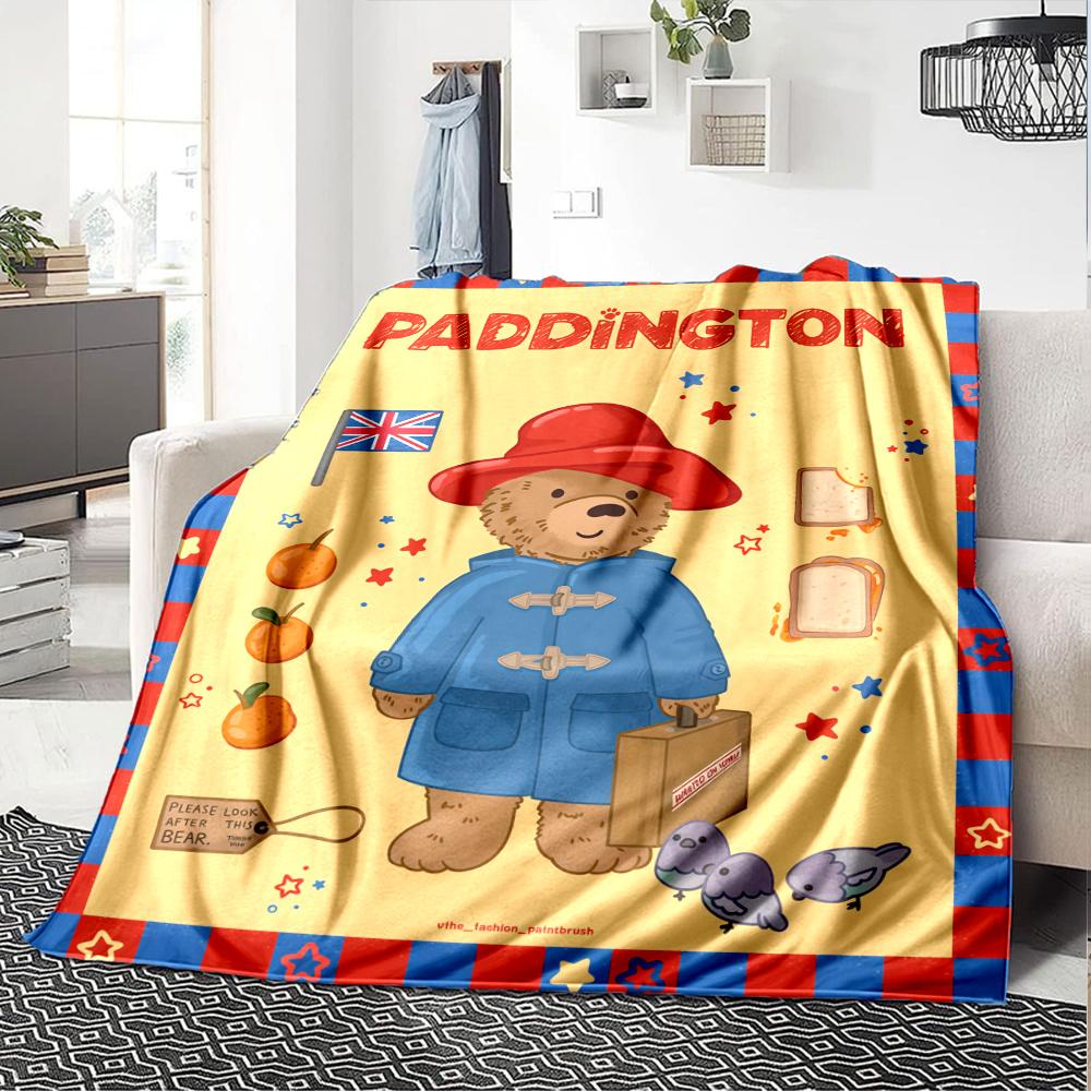 Paddington Bear Blanket, High quality Comfortable for All Seasons, Home Decor, Warmth and Comfort