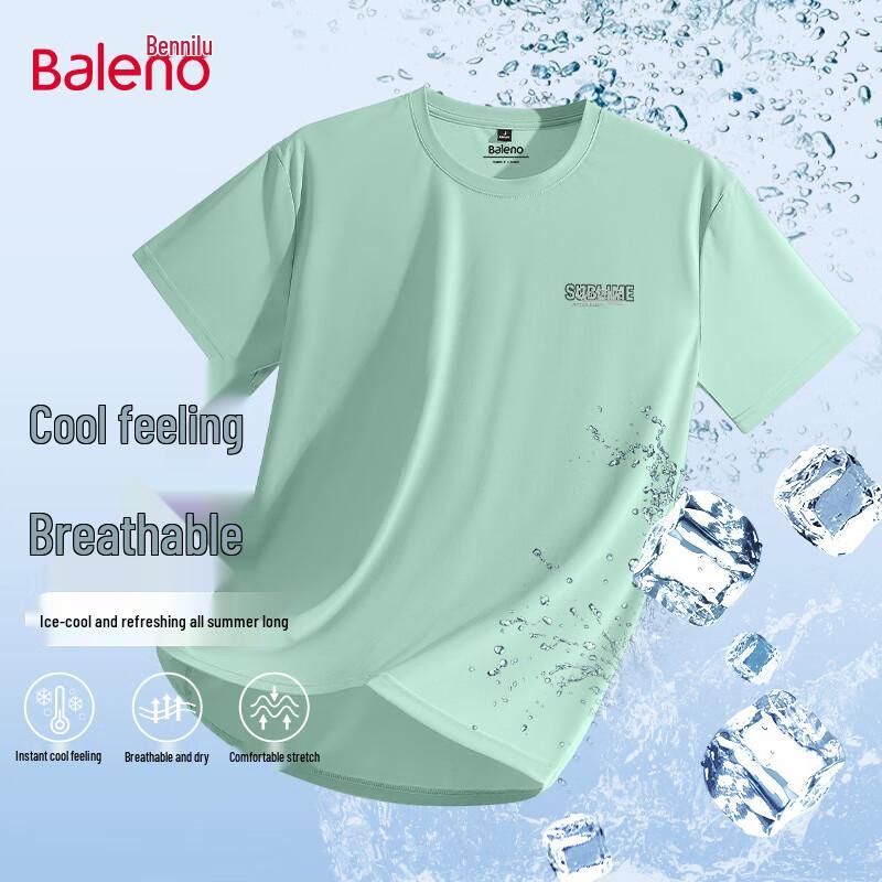 Baleno Men s Ice-Cool Breathable Short Sleeve T-Shirt 4XL