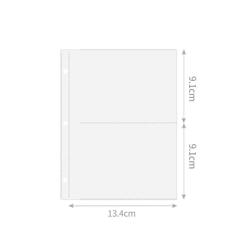 Retro Amerikanisches A4 Neun-Taschen Kartenalbum mit holografischem Design für Postkarten und Fotos