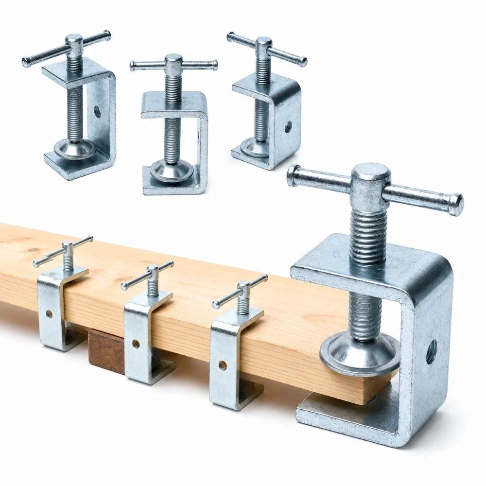 Adjustable Square Clamp Zinc Plating Fixed Holder Clip Professional C-clamp Hardware Fasteners