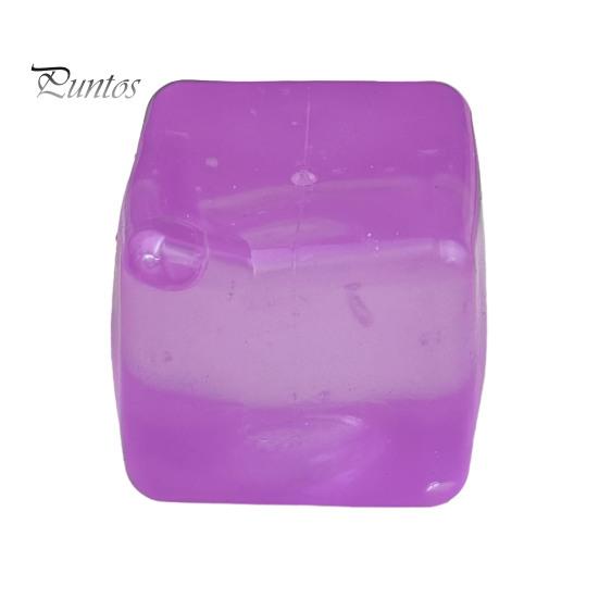 Hand Exercise Ball Anxiety Relief Stress Cube Toy, Clear Frosted Squeeze Toy Snowflake Glitter Ice Sensory for Students Workers Tool