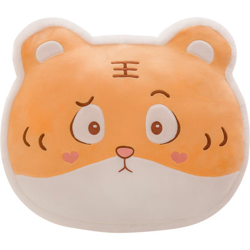 New Soft and Cute Tiger Head Pillow Maidu Pillow Plush Rabbit Doll Home Backrest Wedding Throw