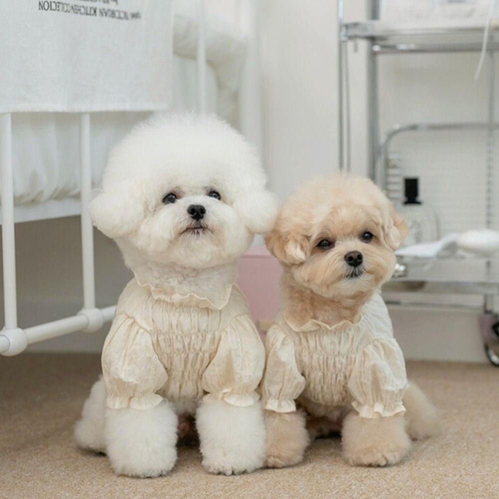 Retro Pet Plaid Strap Skirt Soft Dog Vest Dresses Fashion Pet Clothes  For Puppy Kittens