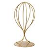 Uxcell Metal Hat Display Stand, Women's Closet Hat Rack, Durable and Stable Desktop Hat, Cap, Wig Holder for Fedoras and Baseball Caps, 30cm H, Gold