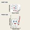 Cartoon Creative Toothbrush Bathroom Wall Sticker Self Adhesive Home Background Decor