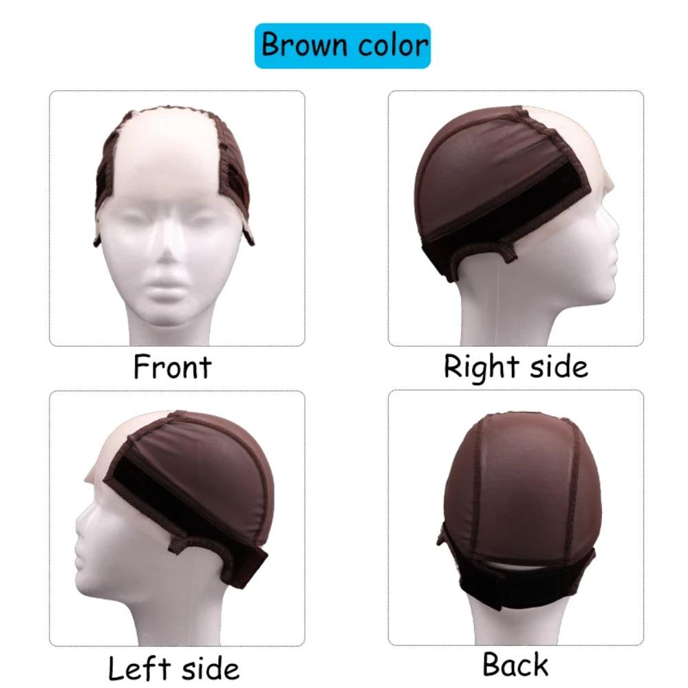 Adjustable Lace Wig Cap with Grip Band Gluless Hairnet Soft U Part Wig Cap  to Keep Wigs